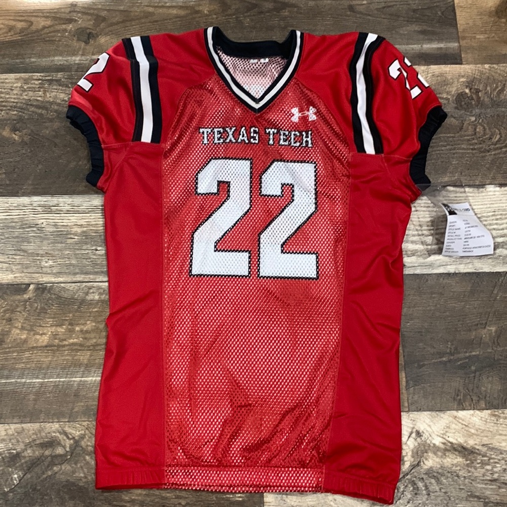 Under Armour Texas Tech Red Raiders Football Jersey Men’s Large GAME CUT